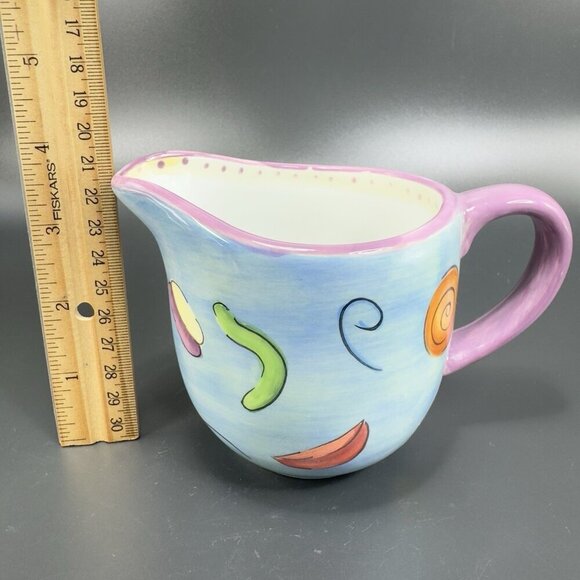 Dansk Ratatouille Creamer And Sugar Bowl Set Ceramic Hand Painted Multicolored - Picture 6 of 16